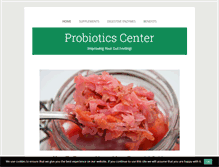Tablet Screenshot of probioticscenter.org